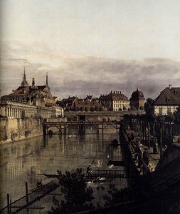 The Moat of the Zwinger in Dresden by Bernardo Bellotto